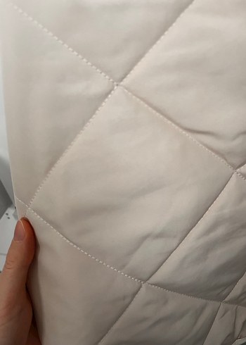 Bej Düğmeli V Yaka Kadın Yelek - Görsel 3