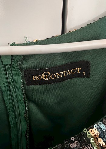 Payet İşlemeli V Yaka  Elbise - Görsel 3