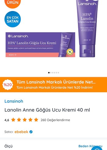 Lansinoh HPA Lanolin Göğüs Ucu Kremi 40ml - Görsel 3