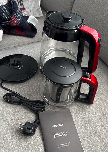 Karaca Kırmızı Cam Çay Makinesi - Görsel 4