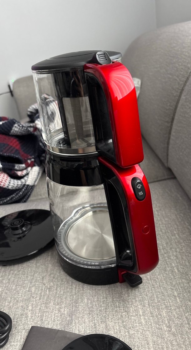 Karaca Kırmızı Cam Çay Makinesi - Görsel 3