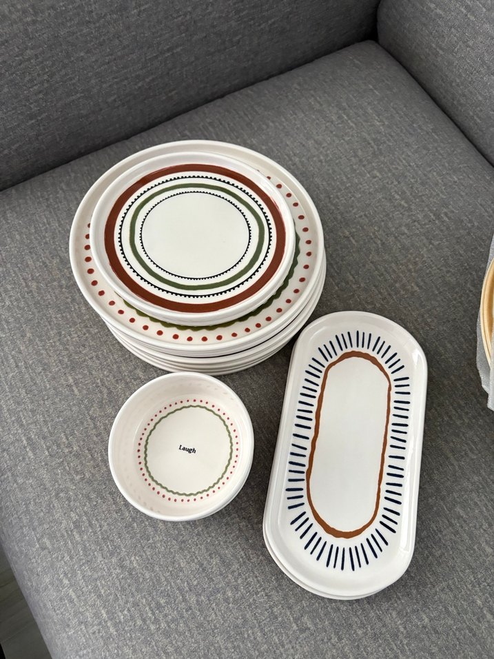 6 kişilik Desenli kahvaltı takımı - Görsel 2