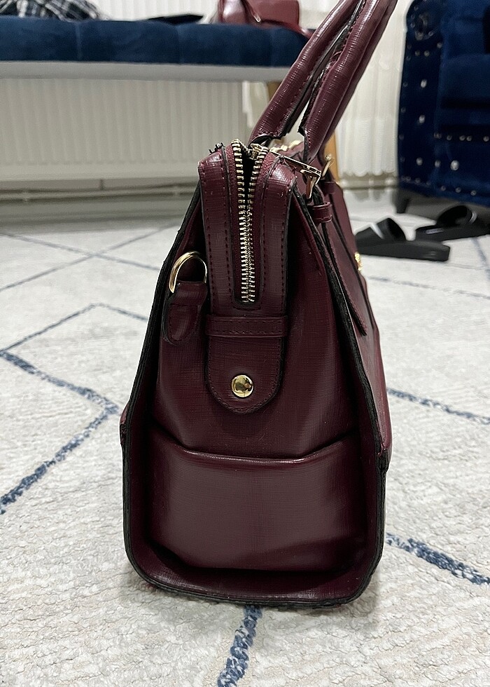 Bordo kol çanta - Görsel 3