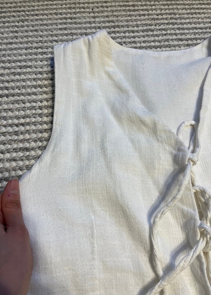 Keten yelek - Görsel 4