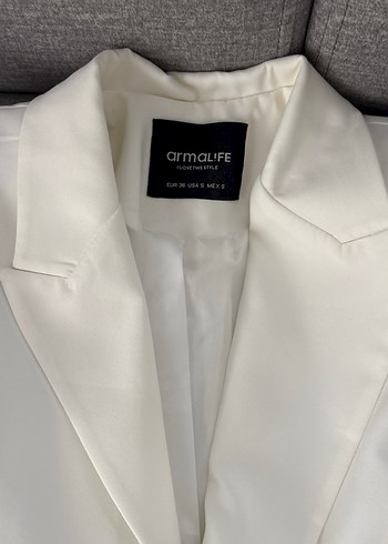 Ekru blezer ceket - Görsel 3