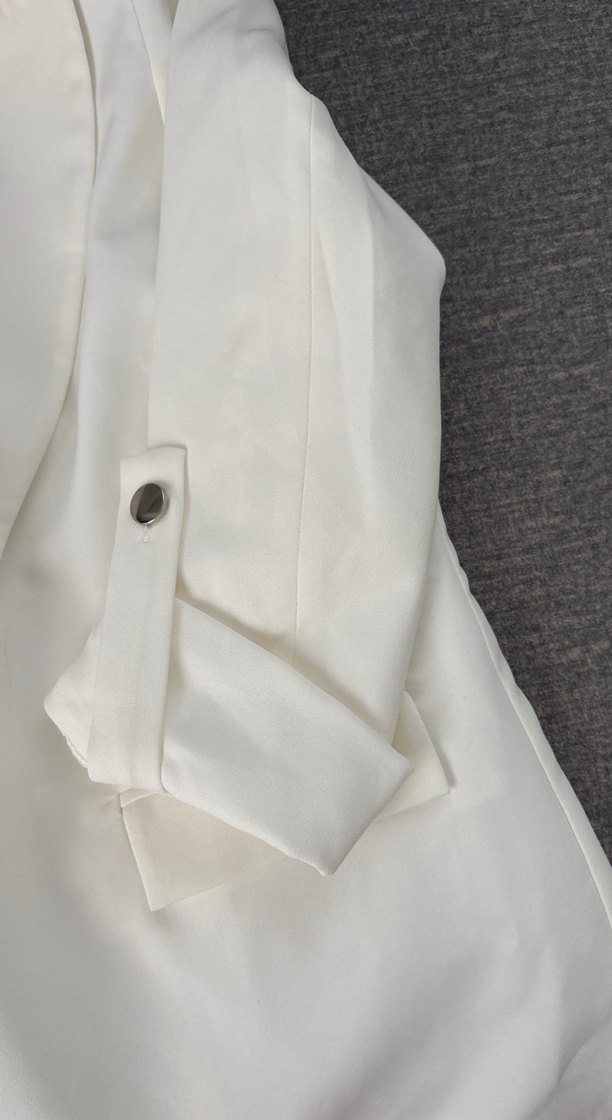 Ekru blezer ceket - Görsel 4