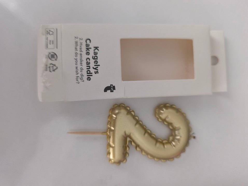 Pembe Pastel Rakam Balon ve Pasta Mumu 2 - Görsel 2