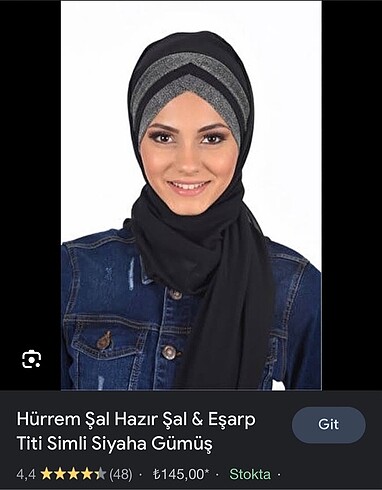 Abiye hazır şal/baş örtüsü