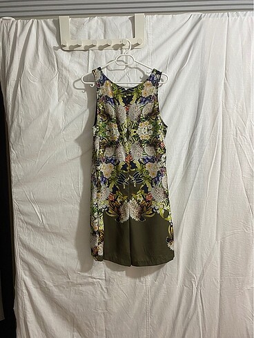Zara Zara Desenli Şort Tulum (34)