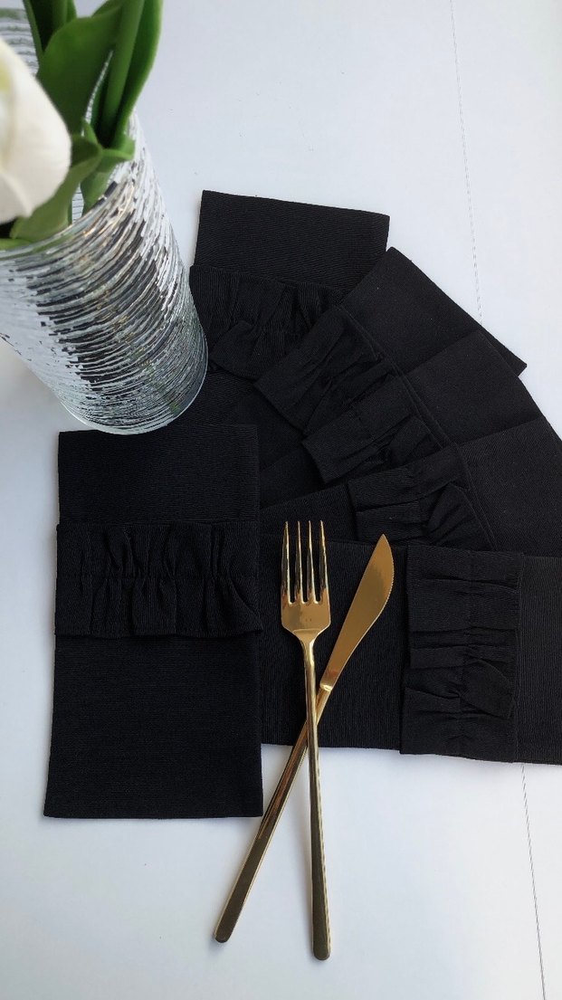 Keten Çatal Kaşık Bıçak Kılıfı - Görsel 4