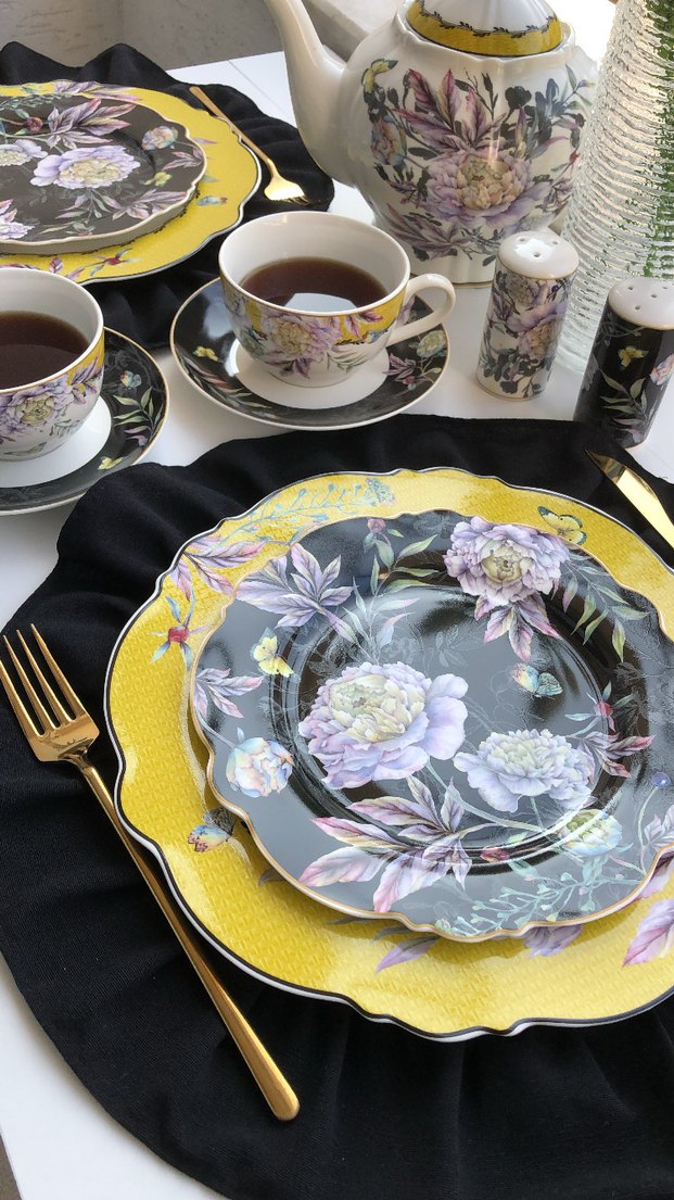 Keten Fırfırlı Yuvarlak Supla - Görsel 2