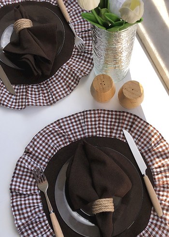 Kahverengi peçete - Görsel 2