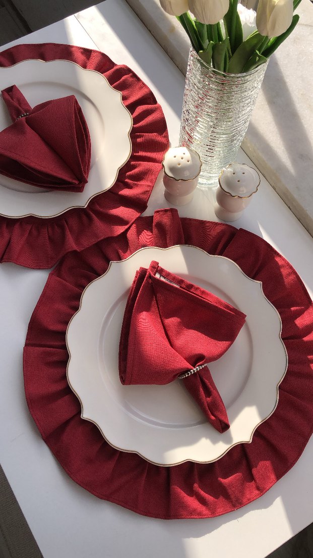 Bordo Peçete - Görsel 4