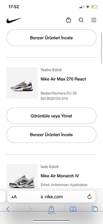 36 Beden Nike Air max