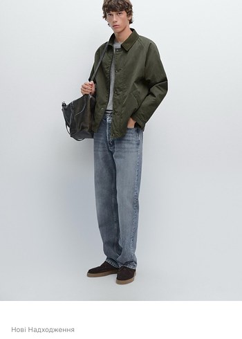 Yakası deri ceket - Görsel 9