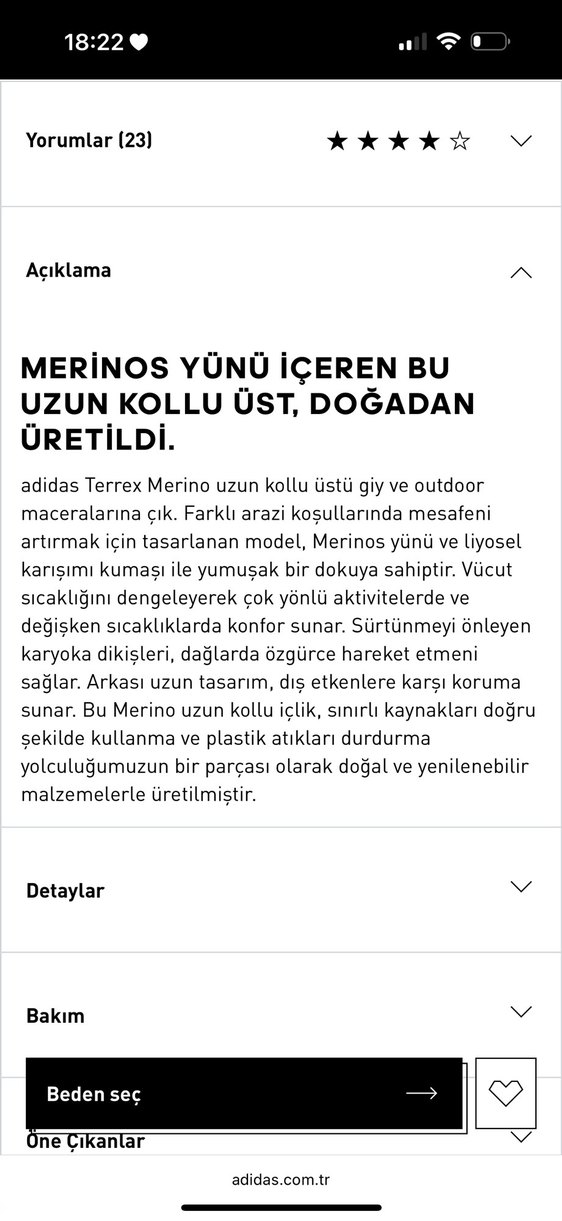 Terrex Xperior Merino 150 Siyah Uzun Kollu Üst - Görsel 3