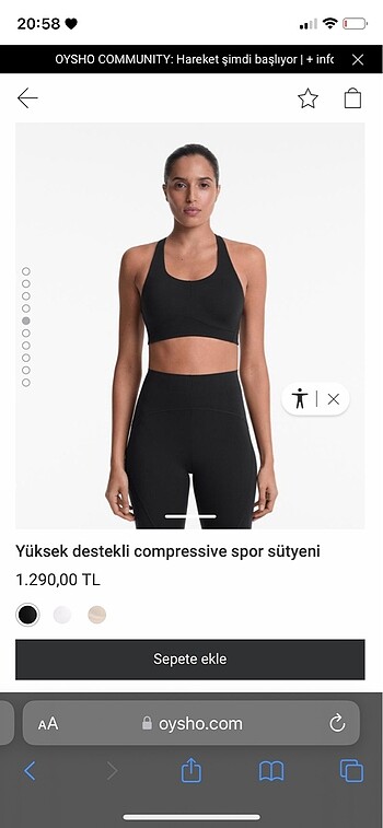 xs Beden Spor sütyen