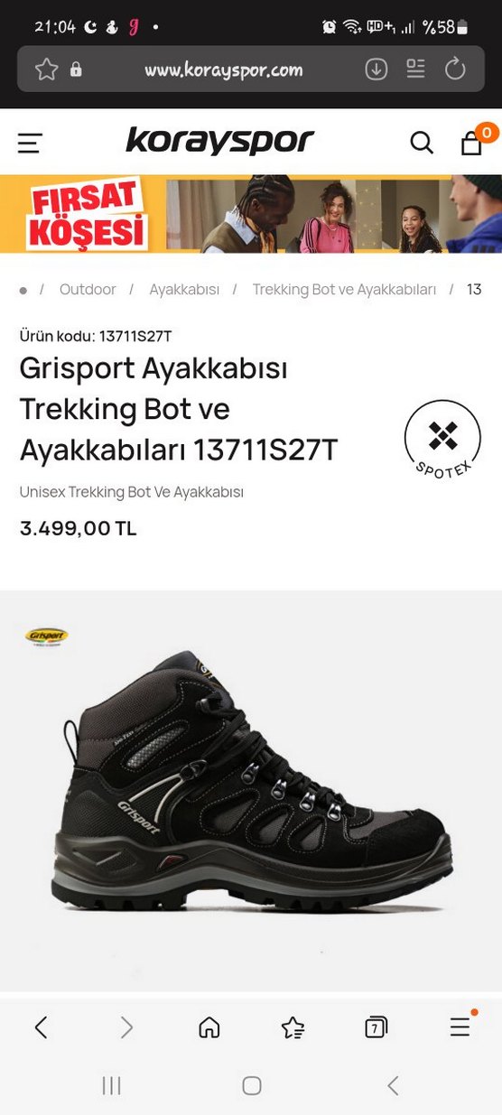 Grisport Marka 41 Numara Unisex Bot - Görsel 2