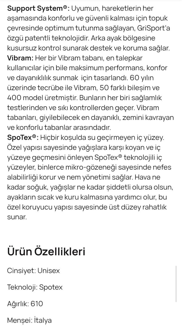 Grisport Marka 41 Numara Unisex Bot - Görsel 4