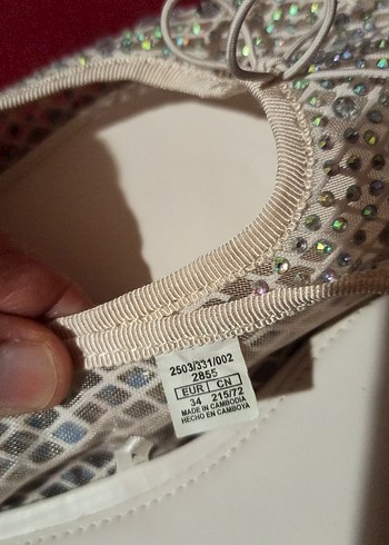 Beyaz İşlemeli Boncuklu  Babet.cok az kullanıldı.saglam.temiz - Görsel 7