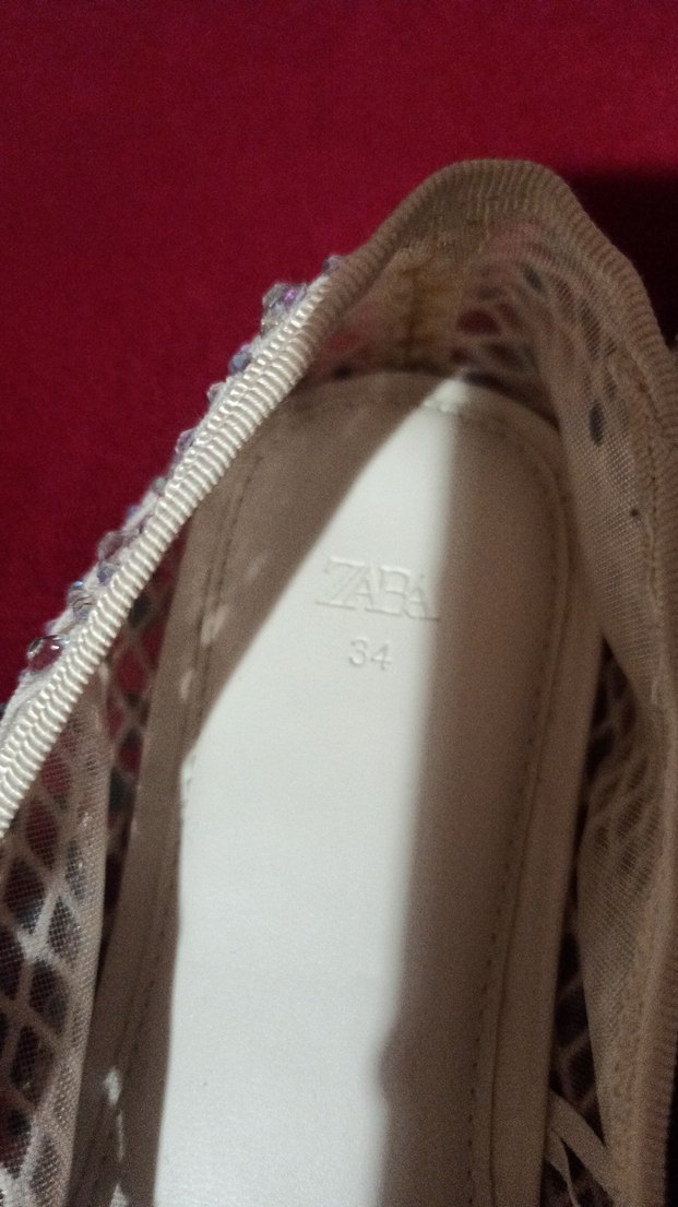 Beyaz İşlemeli Boncuklu  Babet.cok az kullanıldı.saglam.temiz - Görsel 2