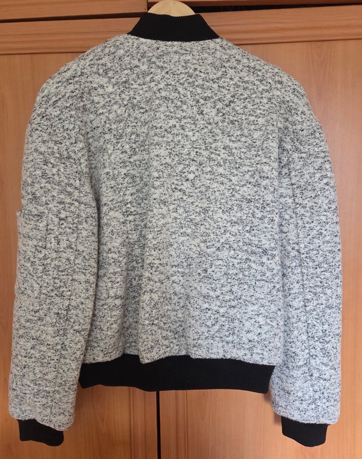 Mango Etiketli Yün Bomber Ceket — görsel 9/10