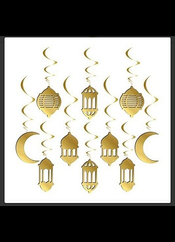 Ramazan metalik süs 