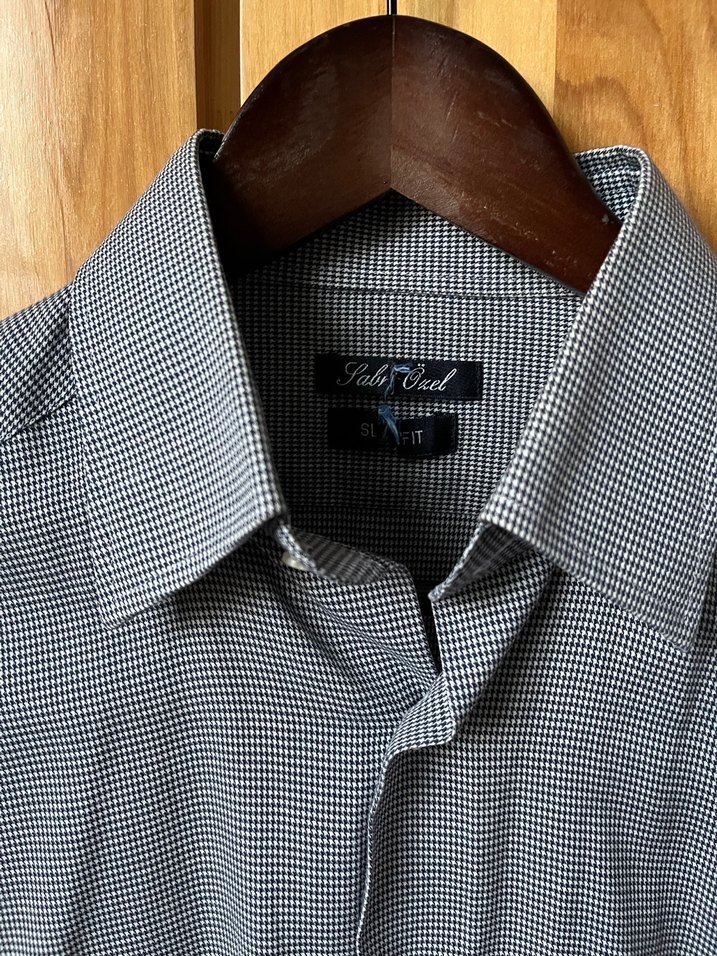 Gri Denim Erkek Uzun Kollu Gömlek - Görsel 2