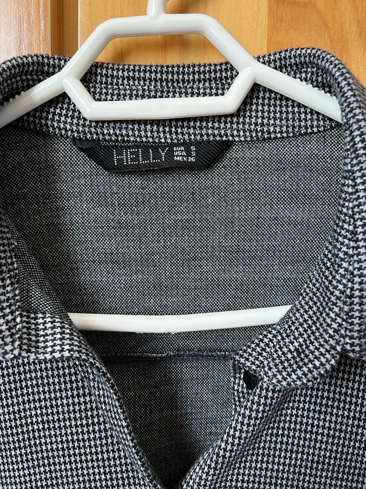 Düğmeli Gri tunik gömlek - Görsel 2