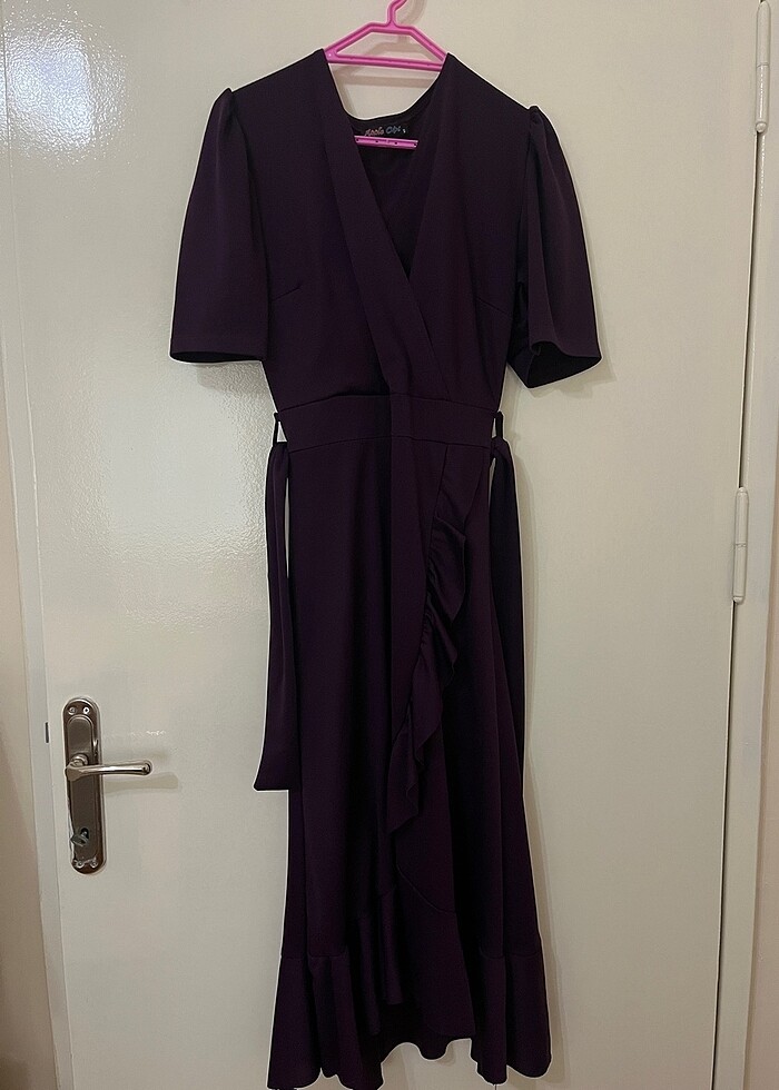 Kadın fırfırlı elbise - Görsel 2