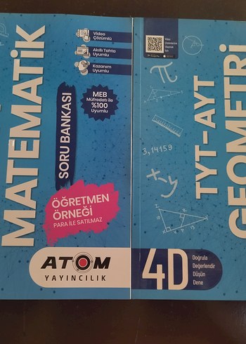 4D Atom Yayıncılık Matematik Soru Bankası