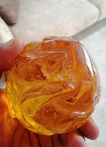Diğer Antika el oyması amber obje
