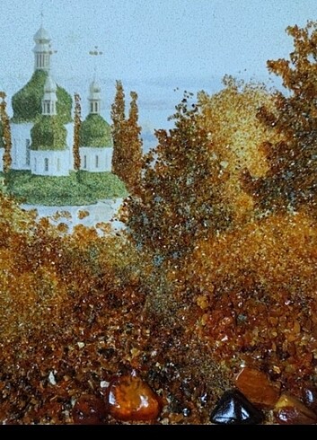 Beden Orijinal kehribar taşlı tablo