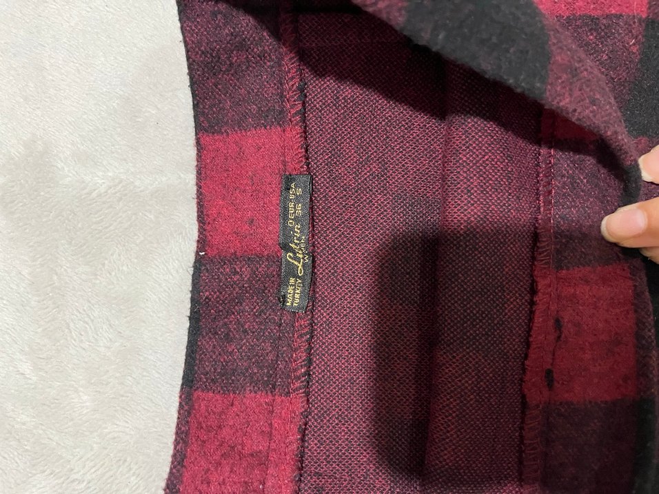 Bordo Siyah Kareli Etek - Görsel 3