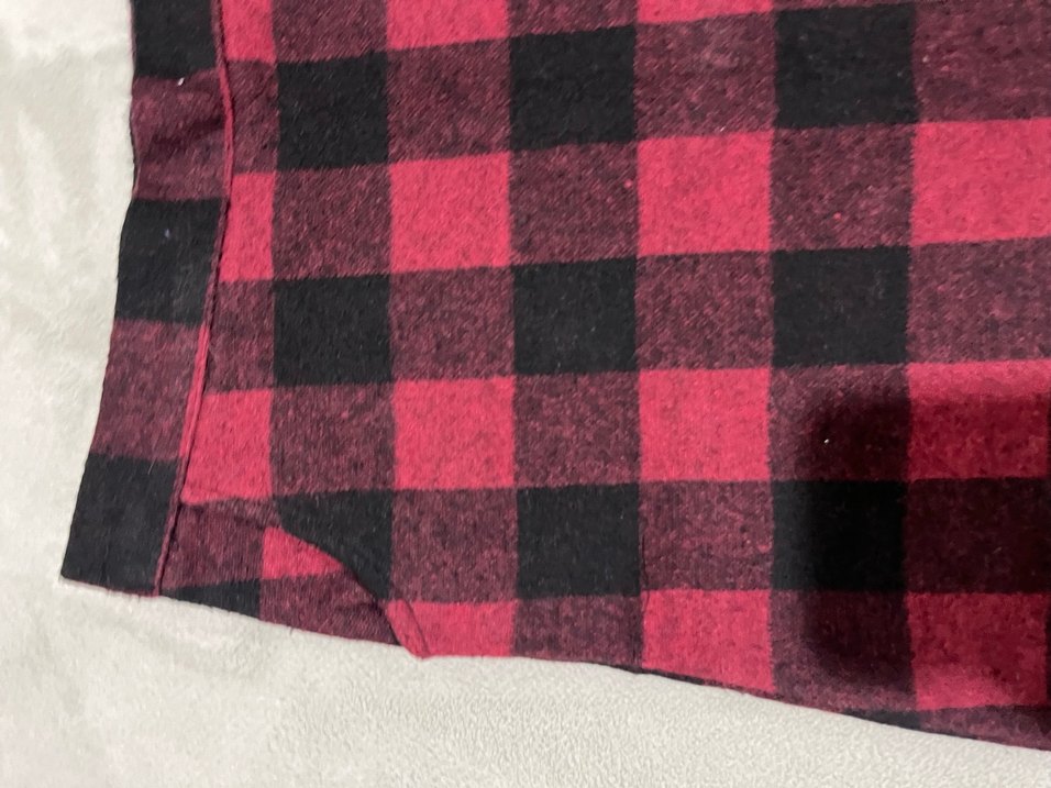 Bordo Siyah Kareli Etek - Görsel 2