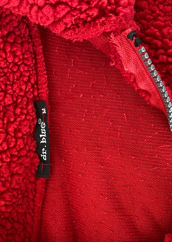 Kırmızı Kısa Kürklü Kadın Ceket - Görsel 3