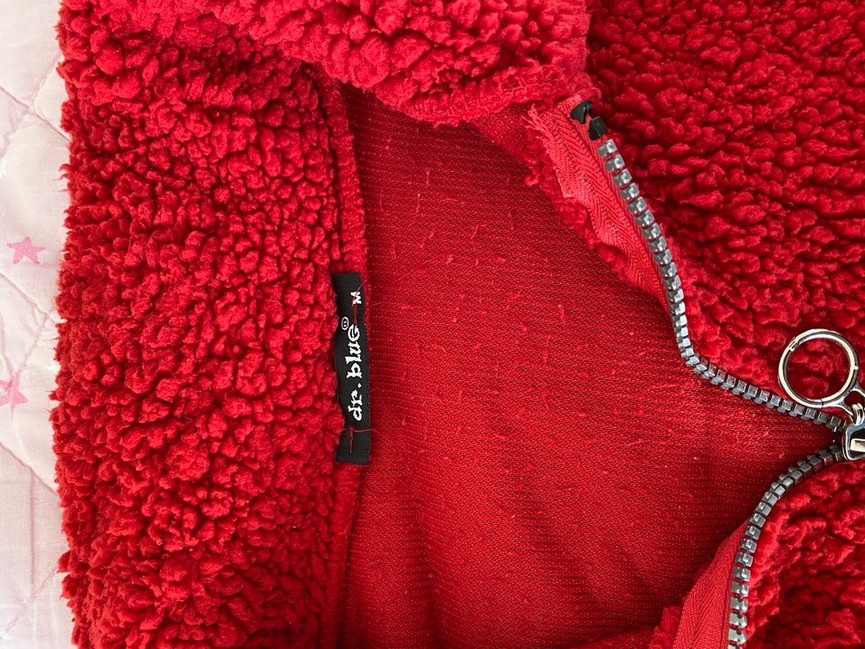 Kırmızı Kısa Kürklü Kadın Ceket - Görsel 5