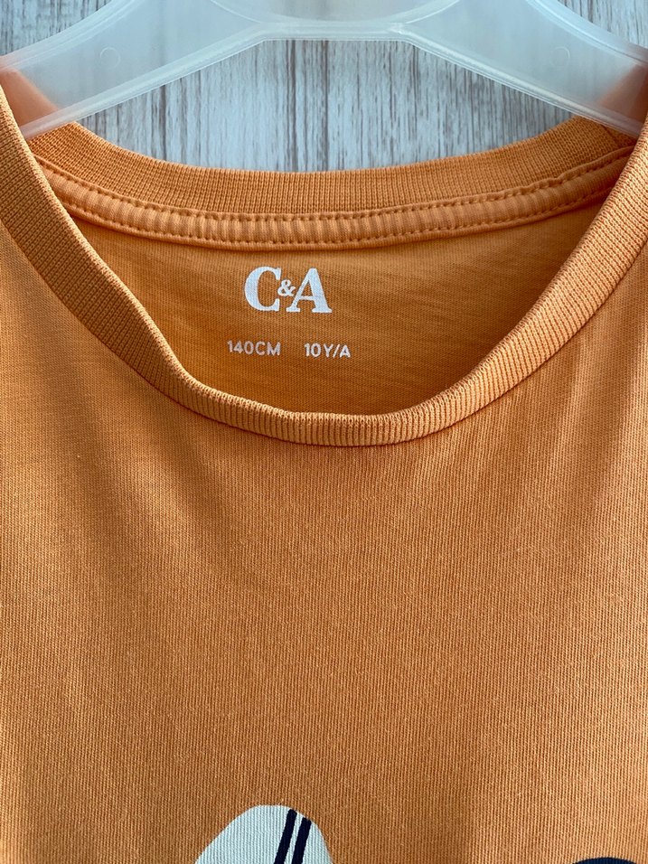 Turuncu Baskılı Erkek Çocuk Tişörtü - Görsel 2