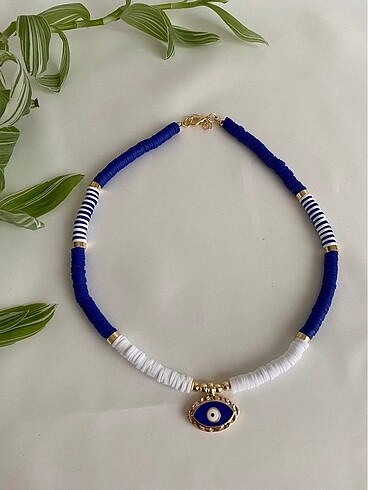 Kristal taş ve boncuk kolyeler - Görsel 9