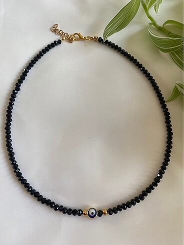 Kristal taş ve boncuk kolyeler - Görsel 5