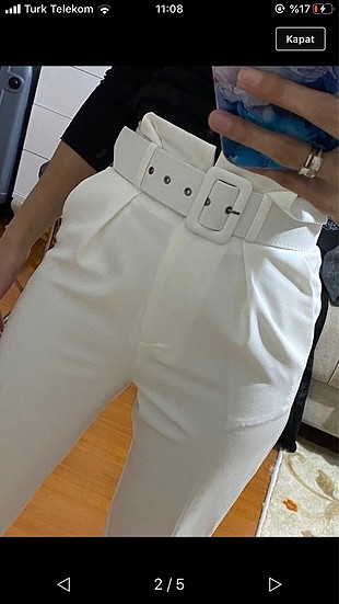 Zara Beyaz pantolon