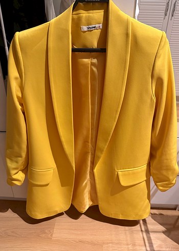 Her rengi mevcut Kadın Midi Blazer Ceket - Görsel 3