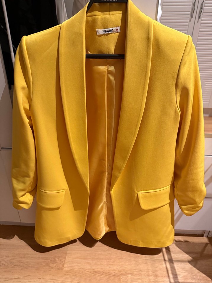 Her rengi mevcut Kadın Midi Blazer Ceket - Görsel 3