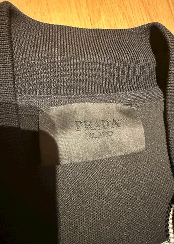 Prada Siyah Fermuarlı Ceket takım - Görsel 3