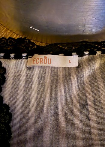 Uzun Kollu Siyah Çizgili Midi Kadın Sabahlık - Görsel 3