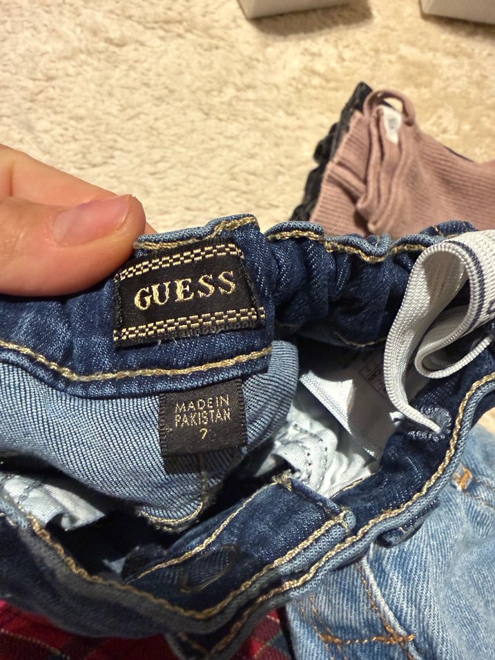 Orginal guess Payetli Nakışlı Çocuk Kot Pantolon - Görsel 2