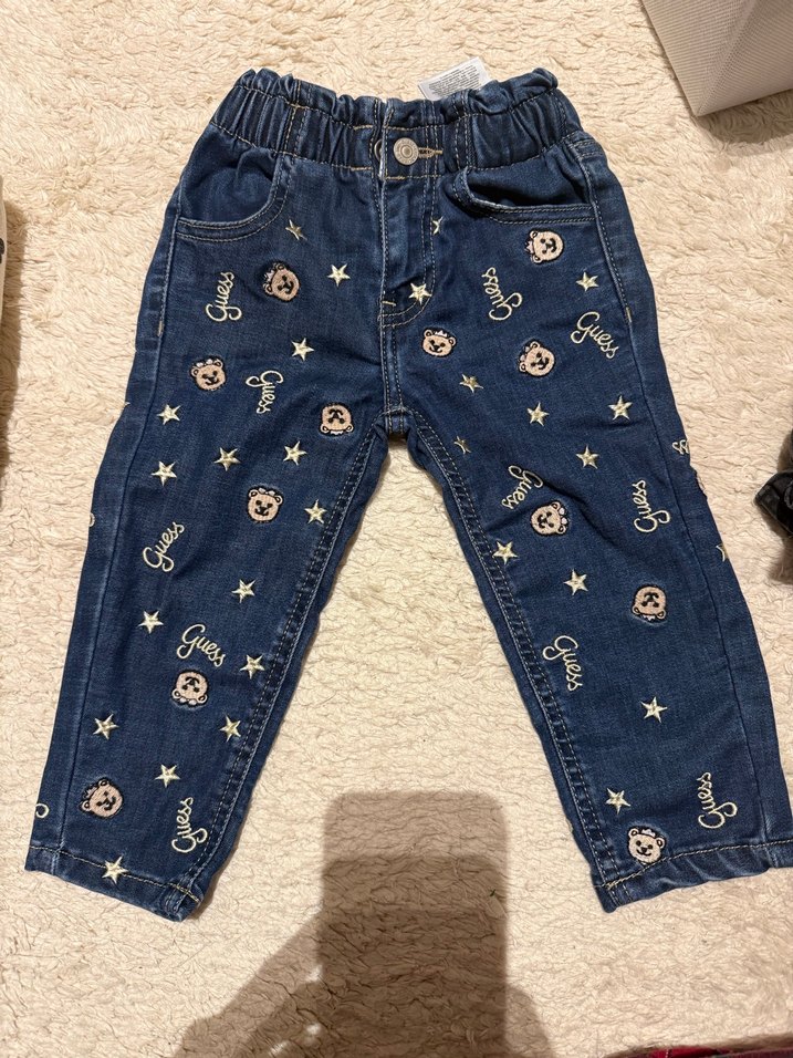 Orginal guess Payetli Nakışlı Çocuk Kot Pantolon - Görsel 5