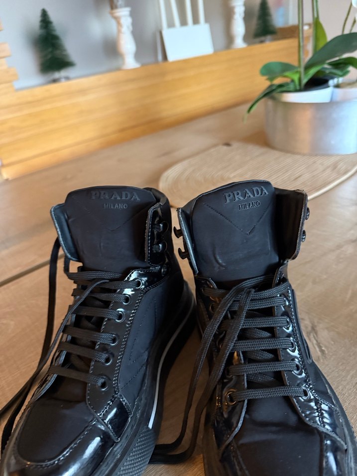 Prada Siyah  Spor Ayakkabı - Görsel 2