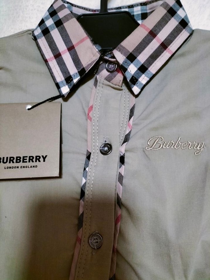 Kız Çocuk Bej Düğmeli Kısa Kollu Elbise - Görsel 2