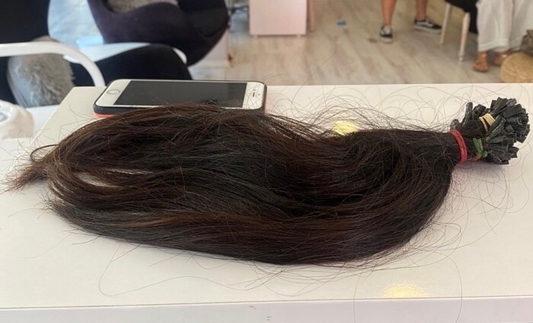 Kahverengi Püsküllü Kadın Saç Aksesuarı - Görsel 2